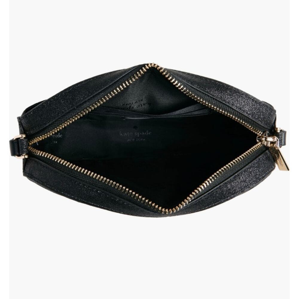 KATE SPADE New York Black Sparkle Crossbody Shoulder or Clutch Bag | NWT - Picture 3 of 8